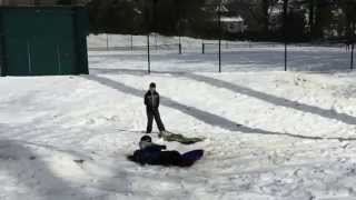 Epic sledding fail part 1