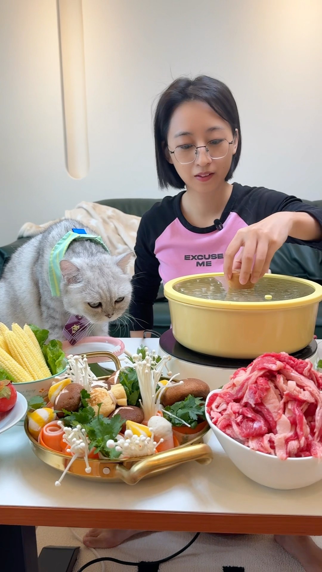 Hot Pot?My favorite food #catofyoutube #food