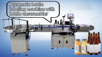 Bottle labeling machine,automatic round bottle labeling machine with bottle unscrambler-2022