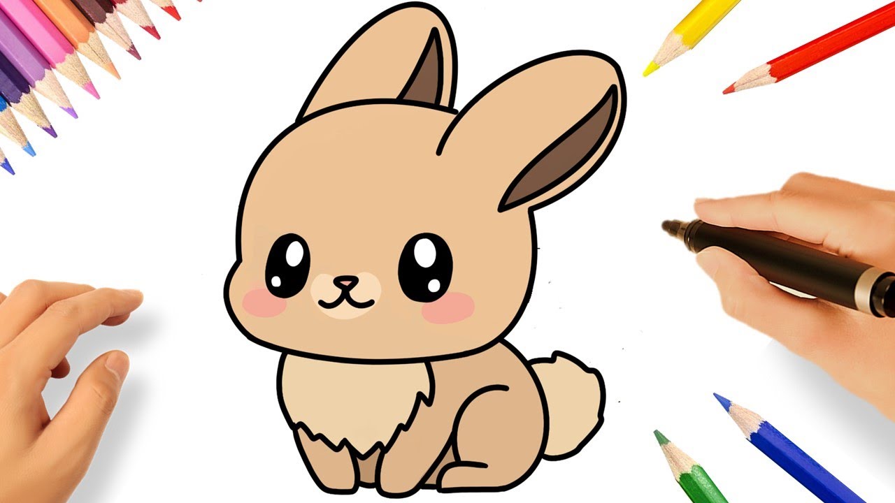 TUTORIAL DE DESENHO🐰 Coelhos em várias poses #artista