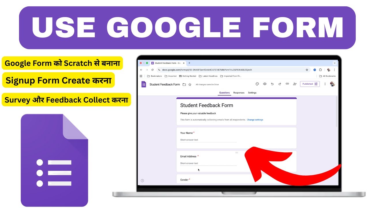 How to Create Google Form from Scratch | Google Form Tutorial in Hindi ...