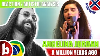 ANGELINA JORDAN! A Million Years Ago - Reacion Reação & Artistic Analysis (SUBS)