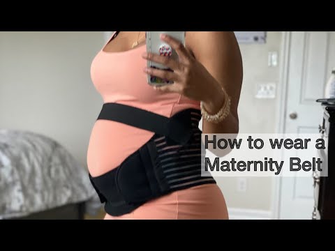 Video: How To Wear A Maternity Belt