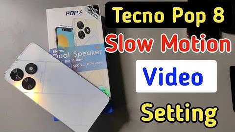 Tecno Pop 8 slow motion/Tecno me slow motion video kaise banaye/Tecno Pop 8 camera settings