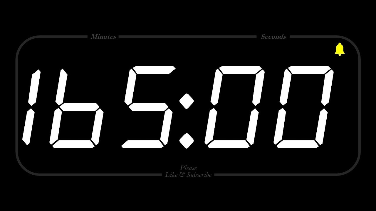 165 MINUTE - TIMER & ALARM - 1080p - COUNTDOWN - YouTube