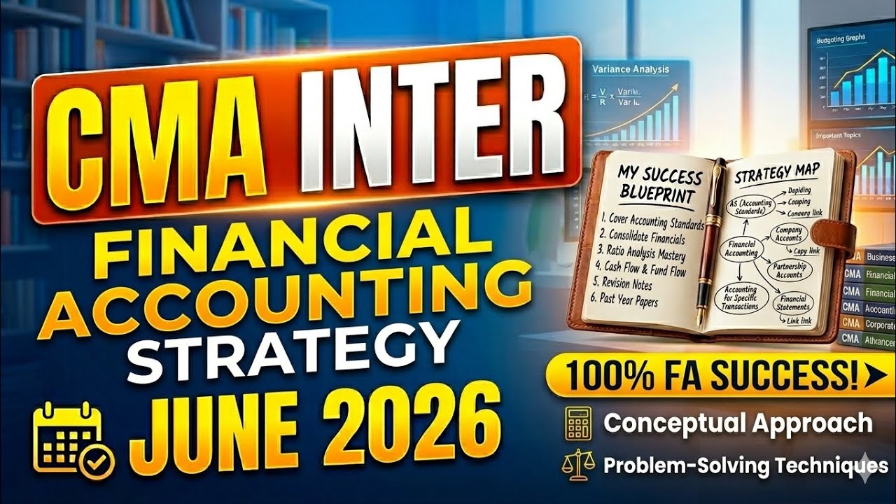 Cma Inter Financial Accounting June 2026 | must watch to score ...