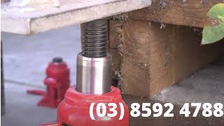 Underpinning Melbourne Restumping Melbourne and Reblocking Melbourne. Call (03) 8592 4788