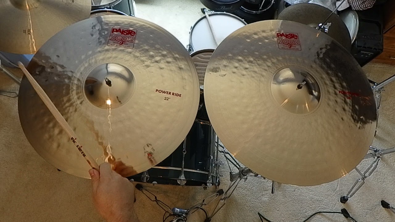 Paiste 22" 2oo2 Reflector Power Ride vs. 24" Reflector Power Ride