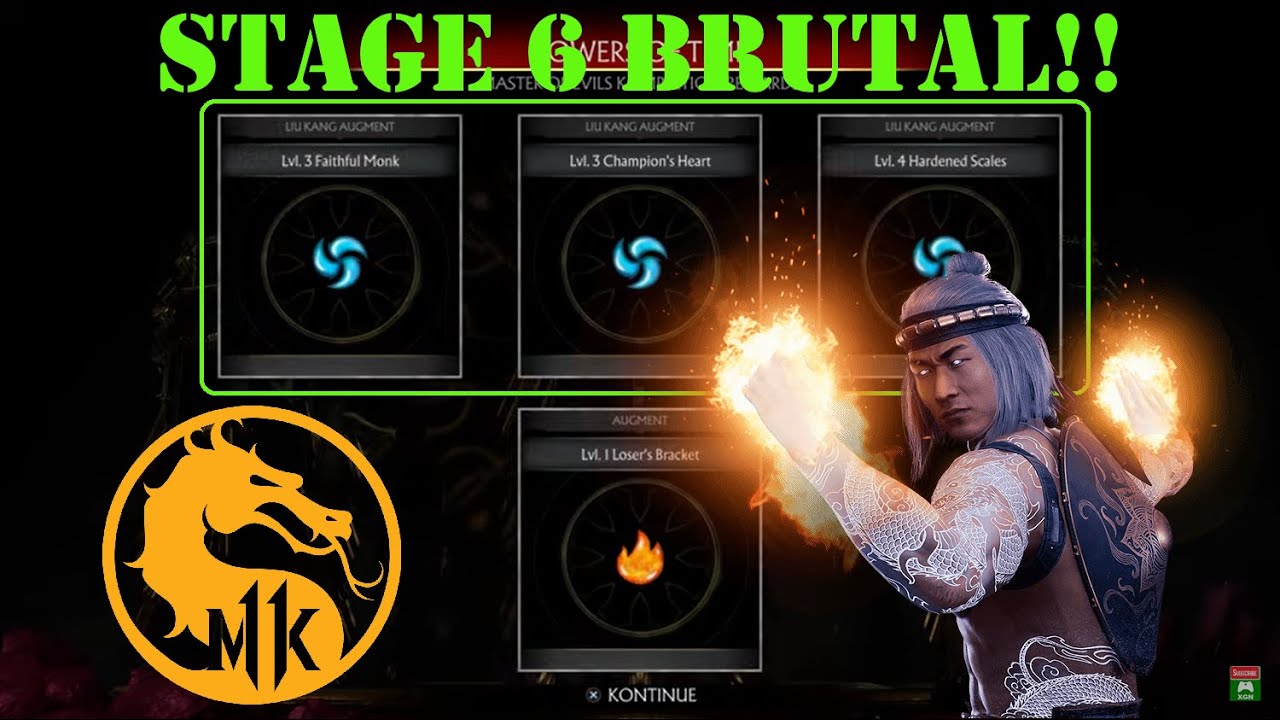 Mortal Kombat 11 Liu Kang Stage 6 Tower BRUTAL gameplay and rewards!