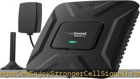 weBoost Drive X - Vehicle Cell Phone Signal Booster | 5G & 4G LTE | Magnetic Roof Antenna | Boosts