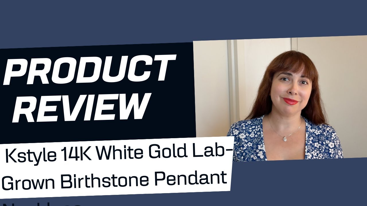 Jewelry Store Kstyle 14K White Gold Lab-Grown Birthstone Pendant Necklaces REVIEW!