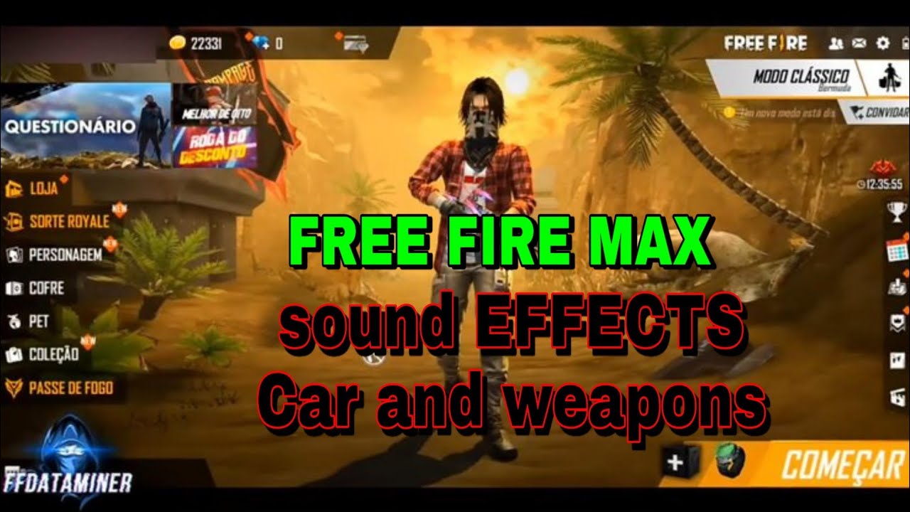 Free fire🔥max beta version weapons and cars sound EFFECTS ...