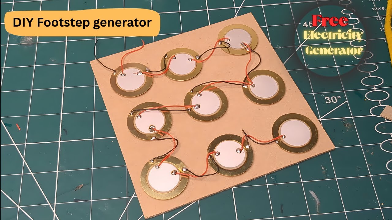 Generate Electricity with Every Step! | Footstep Power Prototype| Free Electricity Generator