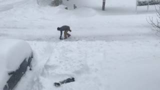 A quick and easy way to gauge snow depth.