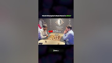 World Chess Champion’s ROOK MOVE is LEGAL??
