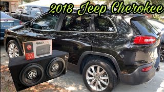 2018 Jeep Cherokee Bass Install Db Drive 2k 12's and Db drive WDX 2000.1 Amp