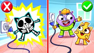 Be Careful With Electricity Song ⚡ Safety Tips | Educational Kids Songs 😻🐨🐰🦁 by Baby Zoo Karaoke