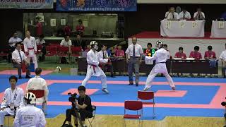 2018IH  空手道男子 個人組手2回戦 1 25 長沼（東京都）vs近山（新潟県）
