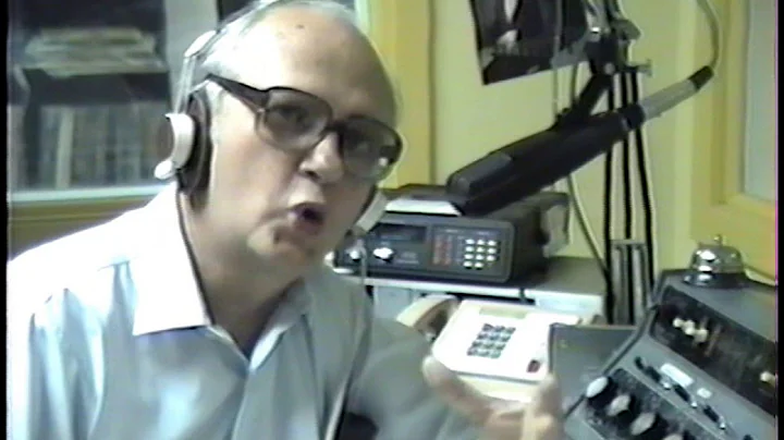 Jim Soileau at KVPI Broadcasts the News in Cajun French, 1989