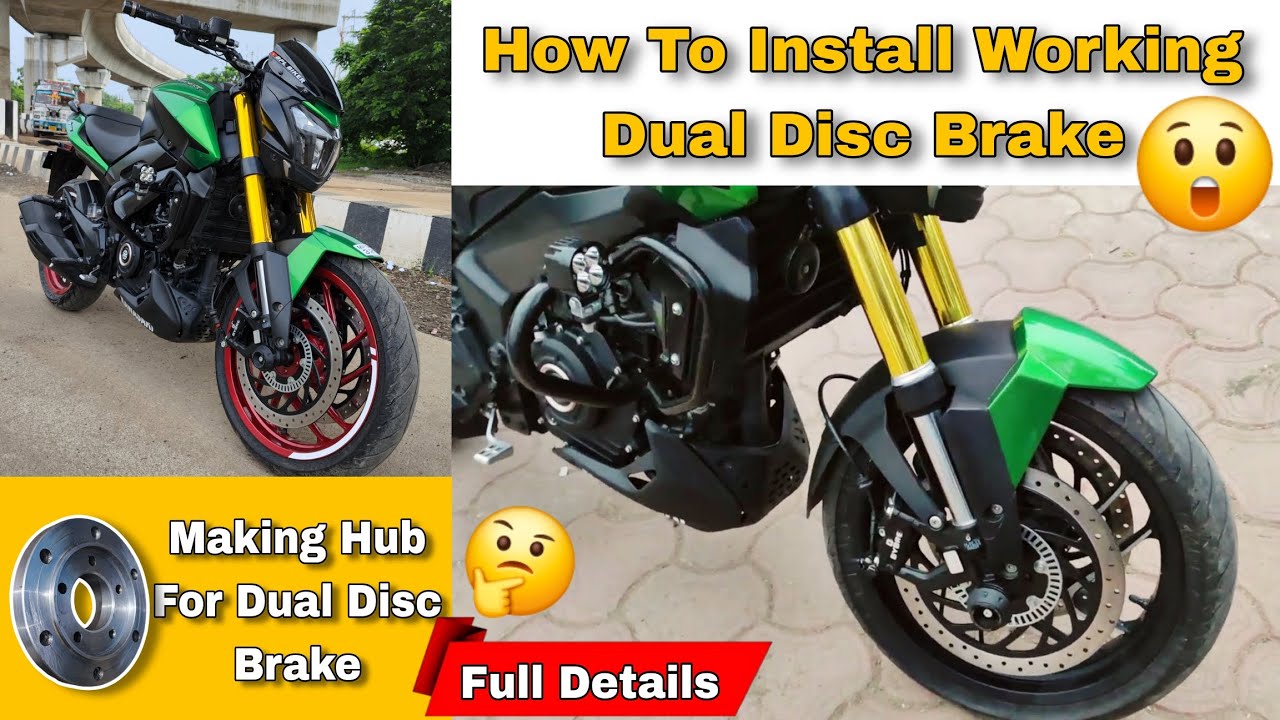 How To Install Working Dual Disc Brake In Dominar 400 | Best Modification For Dominar And Ktm