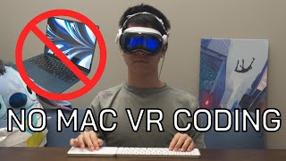 Coding (a real project) WITHOUT A MAC on Apple Vision Pro!