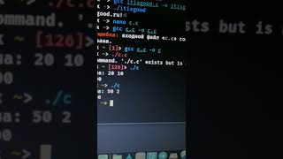 Моя Первая Программа На Языке C #Программирование #Linux