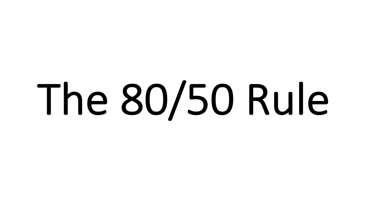 the 80/50 rule for stocks - youtube