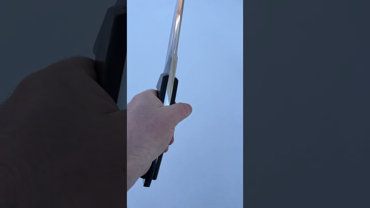 Нож Биг зайс сталь Х12МФ кованая - YouTube