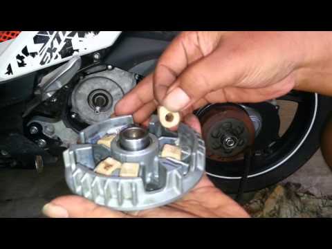 bongkar bearing gearbox honda vario CW pakai kertas dan 