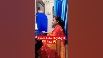 Excel Auto Highlight Row 🔥😍 #msexcel #excel #tlscomputer