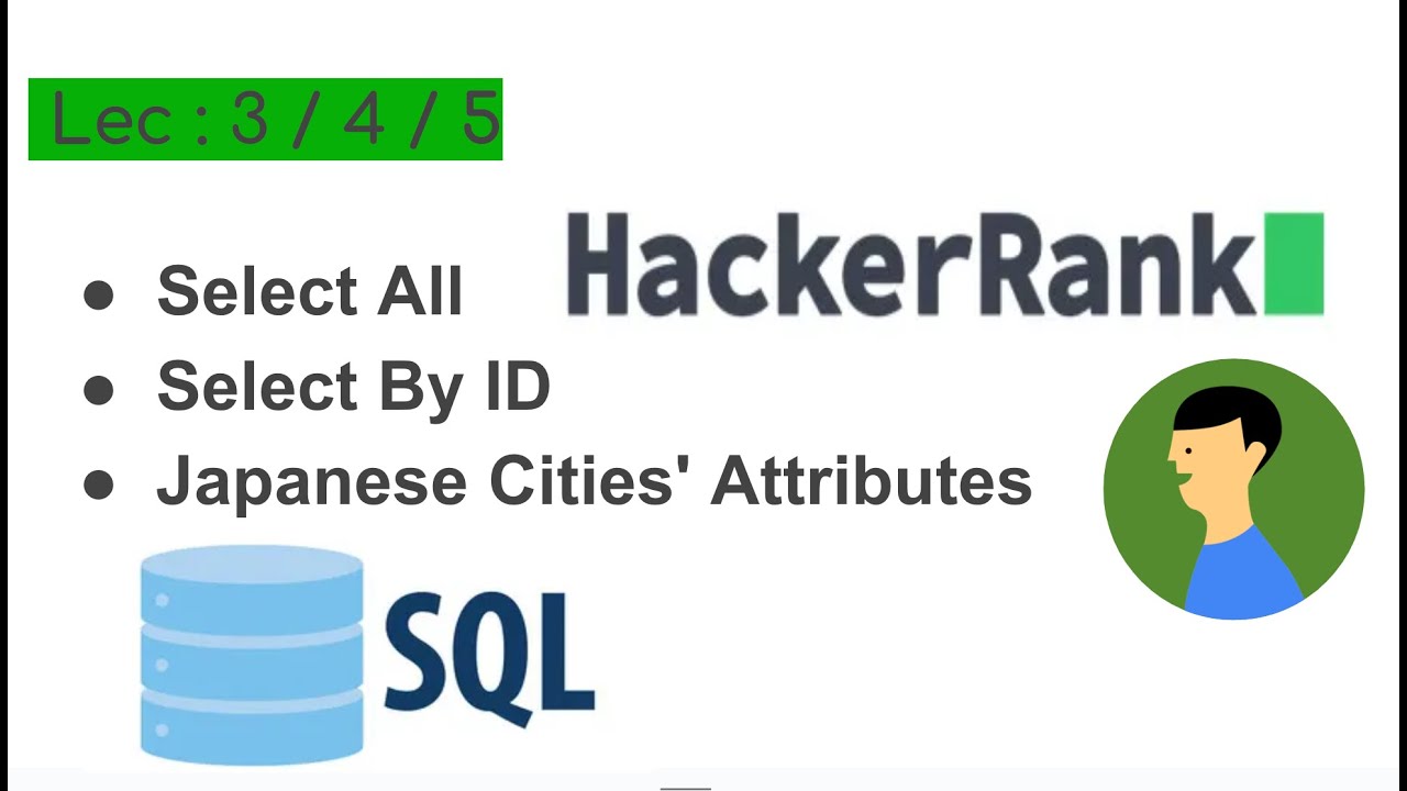 Solving SQL Basics | HackerRank | Select Queries | Lec-3,4,5 | SQL ...