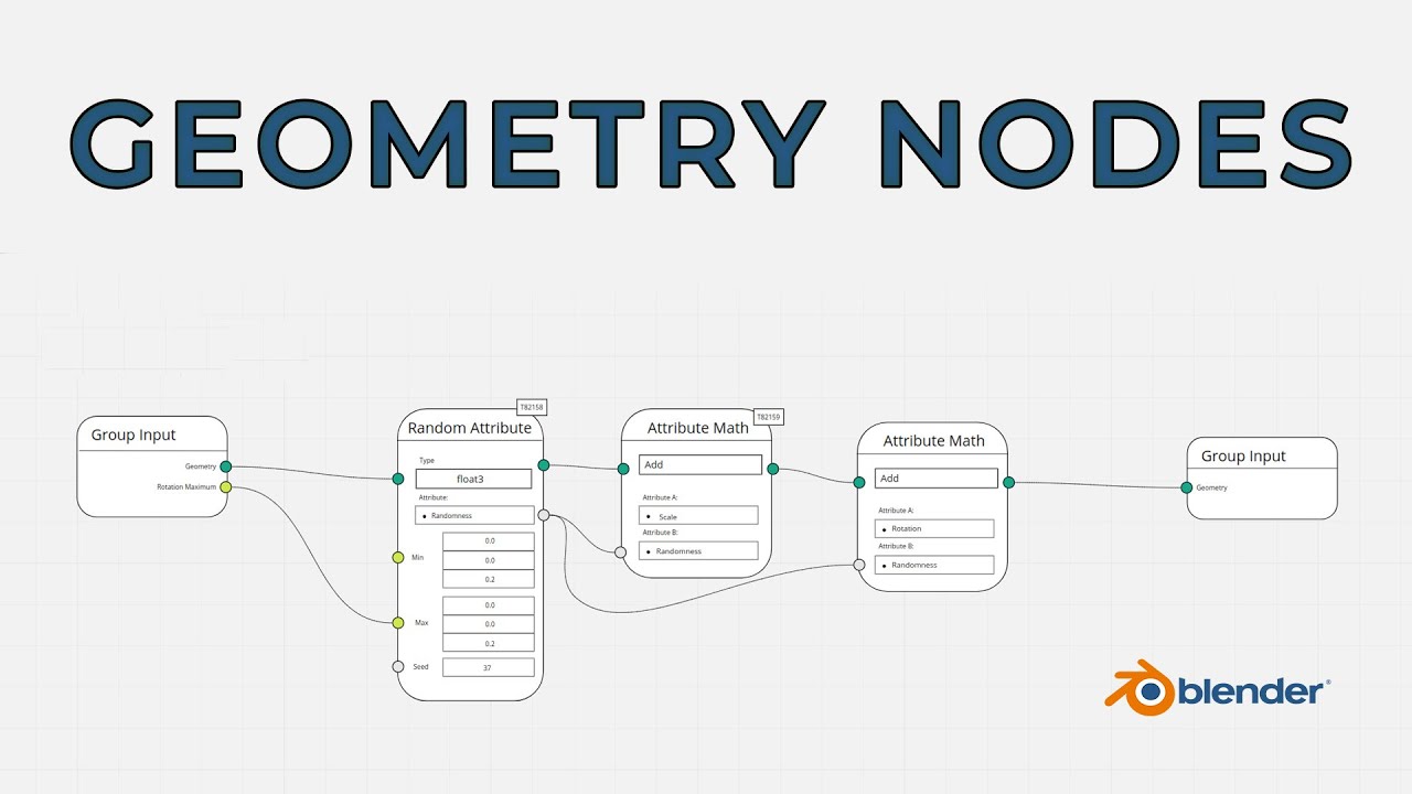 Geometry Nodes ni o'rganamiz. Blender darsi. Umumiy ma'lumot