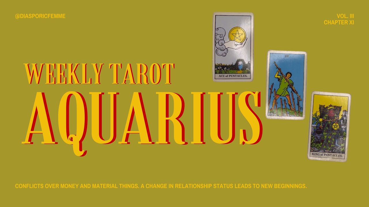 AQUARIUS: Conflicts Over Money😐A Change In Relationship Status Leads To New Beginnings🌈