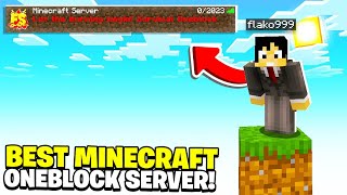 *BEST* ONEBLOCK MINECRAFT SERVER IN 2023! *Big Server* (Free To Join) 1.19, 1.19.1, 1.19.2, 1.19.3
