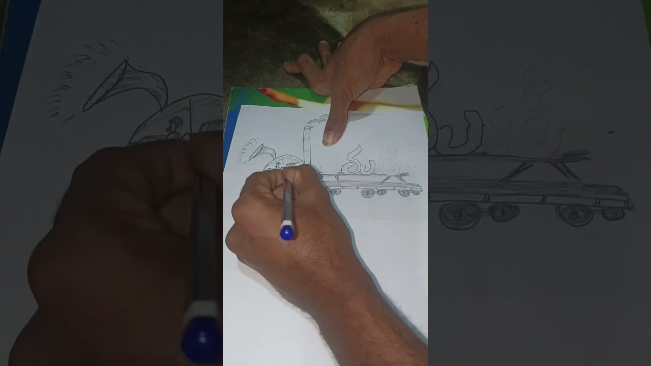 Amazing Drawing | Text ART అరుణ్ | #shorts