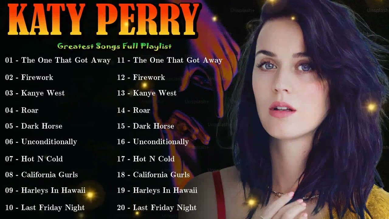 🎧 Katy Perry – Songs blending empowerment, catchy beats, and bold artistic expression 🔥