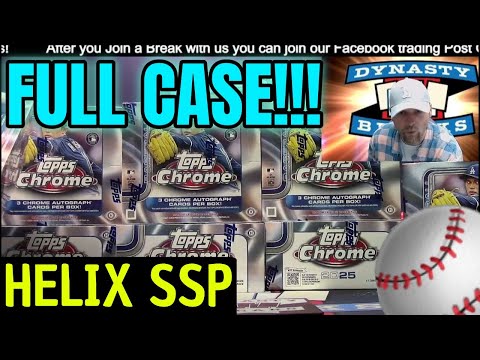 MONSTER HELIX 💥 2025 Topps Chrome Jumbo Baseball 8 Box FULL Case