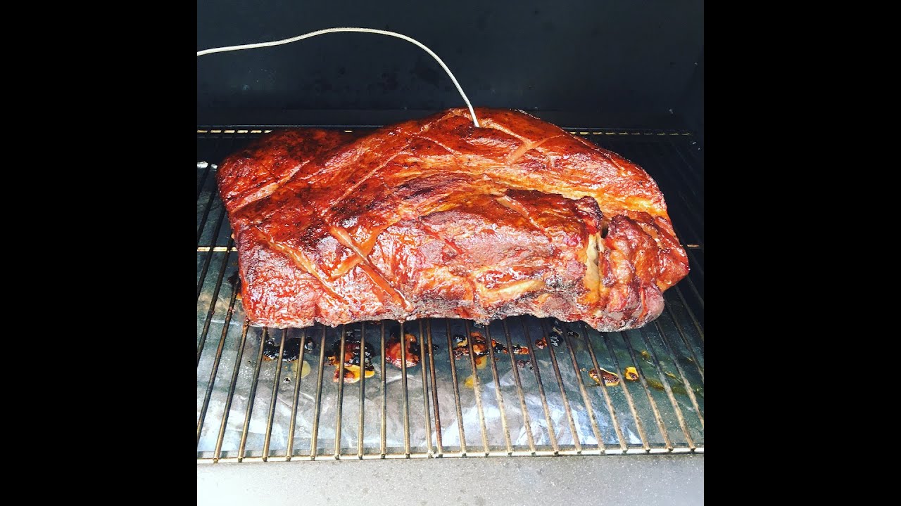 brisket on the green mountain grill youtube