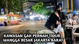 Suasana Menjelang Pagi Kawasan Jalan Pangerang Jayakarta Dan Jalan Mangga Besar lX Jakarta Barat