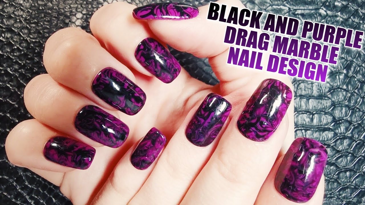 Matte black nails #matteblack #coffinnails | Purple acrylic nails,  Halloween acrylic nails, Pretty acrylic nails