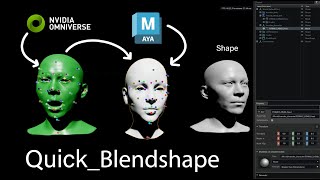 Introduction to Creating Facial Blendshapes in #NVIDIAOmniverse to #maya screenshot 3