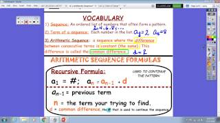 Unit 2C. 3 Arithmetic Sequences #1