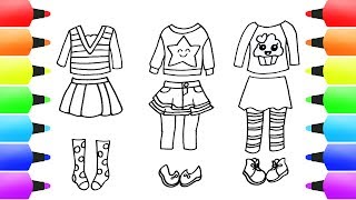 Easy Drawings for Baby Girls: Cute Fashion Outfits! Cute Jumpers Skirts Shoes