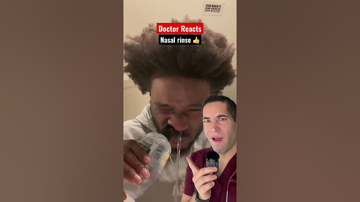 Gross nasal rinse ✌️ #doctor