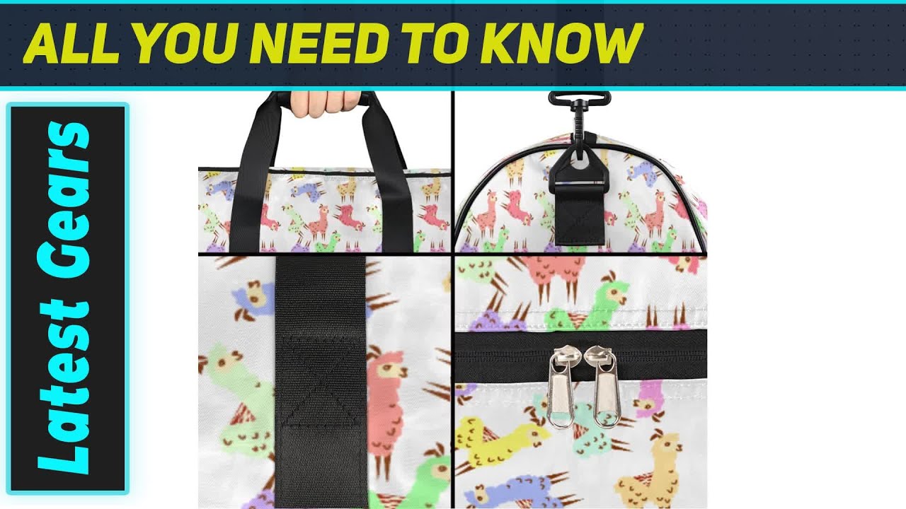 Colors Alpaca Patterns Gym Bag: Your Amazing All-in-One Sports Solution!