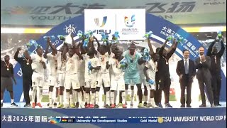 🇬🇭 UDS WORLD CUP TROPHY PRESENTATION & CELEBRATION AFTER GHANA VS BRAZIL 2-1 @ FISU FINALS