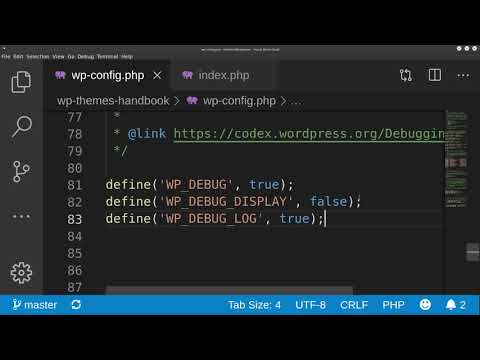 تطوير قوالب ووردبريس: 3- تفعيل وضع تصحيح الأخطاء Debug Mode