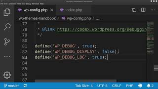 تطوير قوالب ووردبريس: 3- تفعيل وضع تصحيح الأخطاء Debug Mode