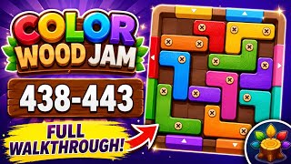 Color Wood Jam Level 438 443 Walkthrough All Solutions Android Gameplay