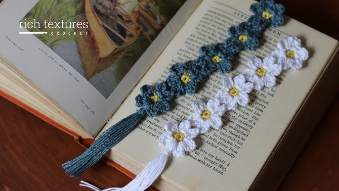 Crochet Flower Bookmarks